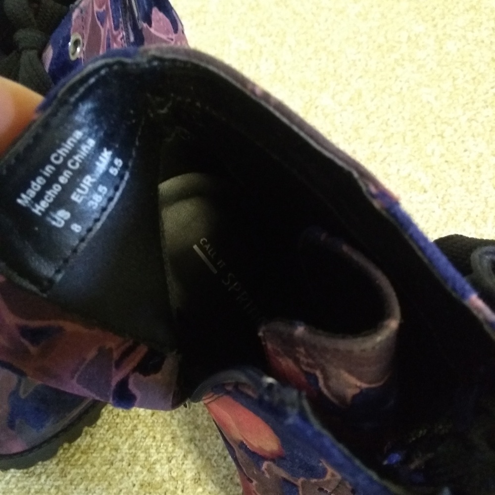 "Call It Spring" Velvet Boots - Picture 6 of 6